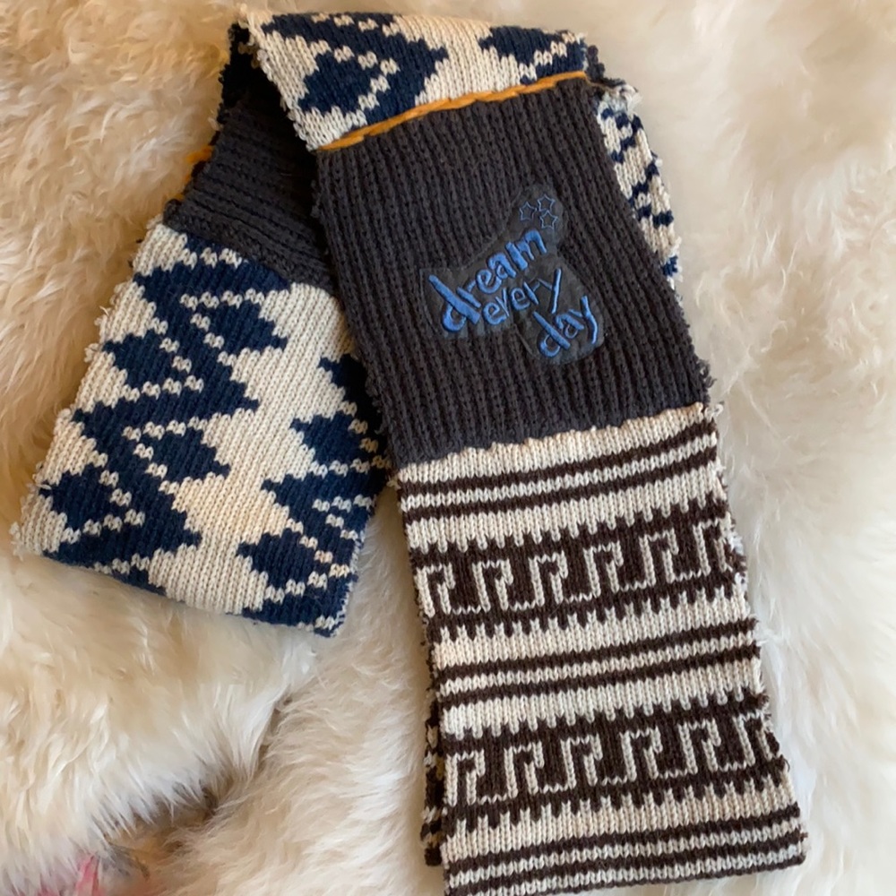 Hand stitched Italian Boho Sweater Scarf